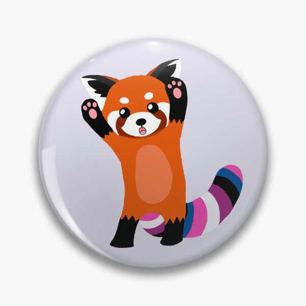 Item preview, Gender fluid red panda PRIDE COLLECTION designed and sold by gobroadway.