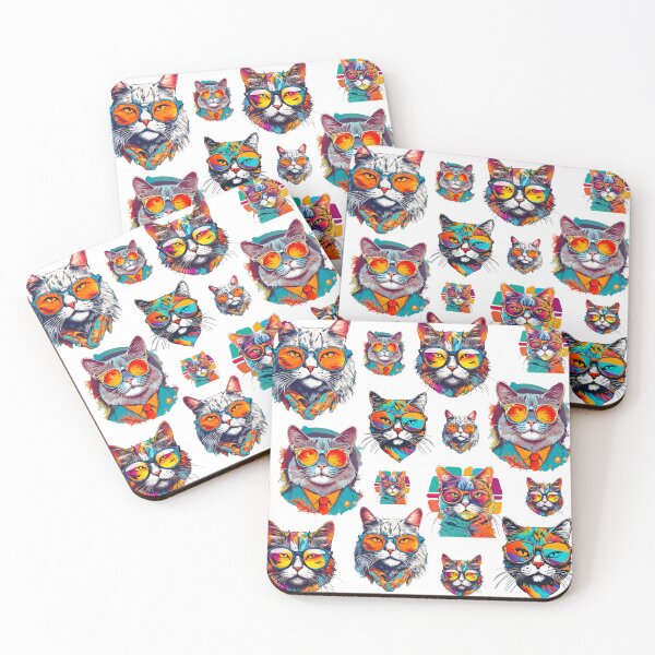 Item preview, Charming Cat in Glasses 7 designed and sold by Tom-Johnson.