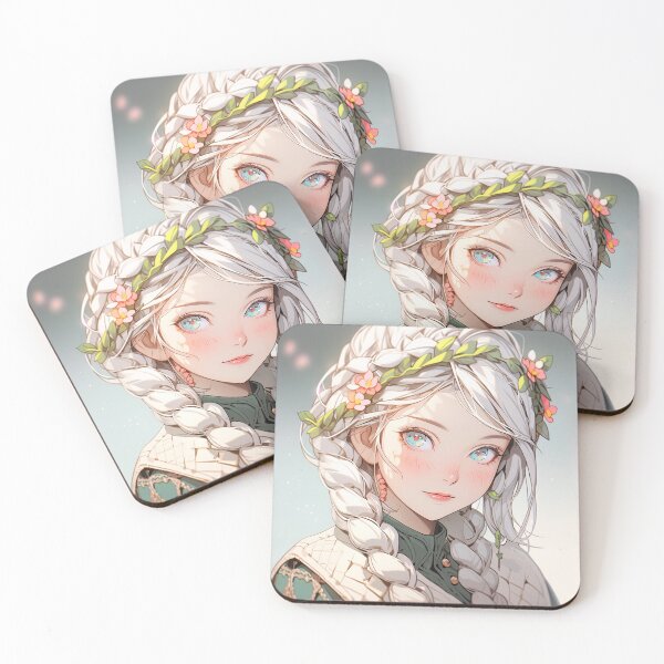 Item preview, Enchanted Serene Glimmer Pixie Anime Girl designed and sold by bubblegoth.
