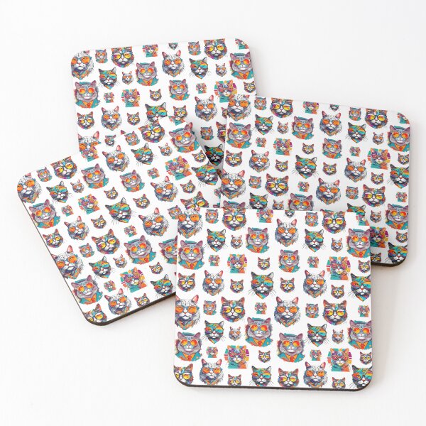 Item preview, Charming Cat in Glasses 8 designed and sold by Tom-Johnson.
