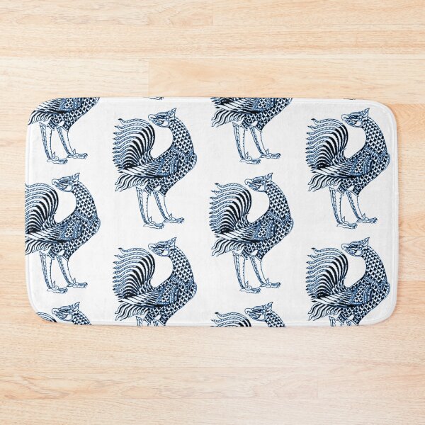 Item preview, mosic blue Line Thai No.5 birds thai style traditional Drawing Tattoo design Thai pattern  art designed and sold by Bspaces.