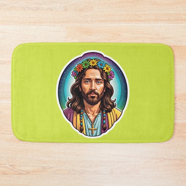 Artikelvorschau, Funny Jesus Hippie Christ entworfen und verkauft von TheArtOfPat.