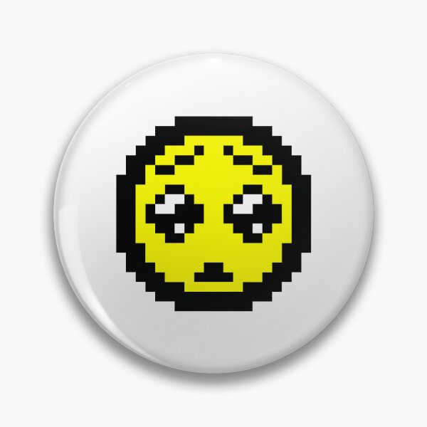 Item preview, Pixel art of Face holding back tears designed and sold by Polux Design.