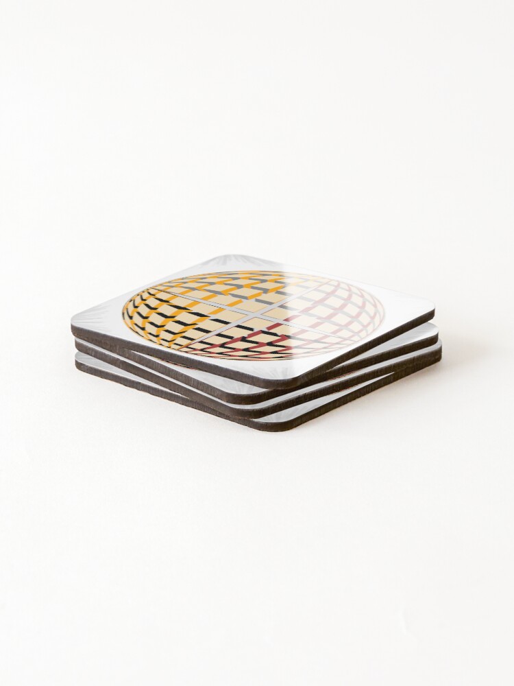 Thumbnail 4 of 5, Coasters (Set of 4), Exploding globe designed and sold by Colourcoder.