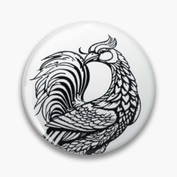Item preview, mosic black lai Thai No.6 birds thai style traditional Drawing Tattoo design Thai pattern  art designed and sold by Bspaces.