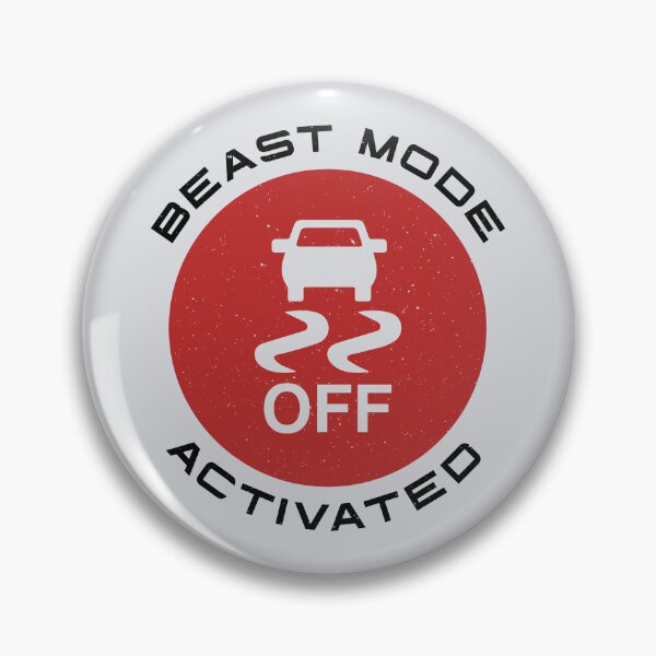 Item preview, Beast Mode Activated - Traction Control Off - Red designed and sold by ApexFibers.