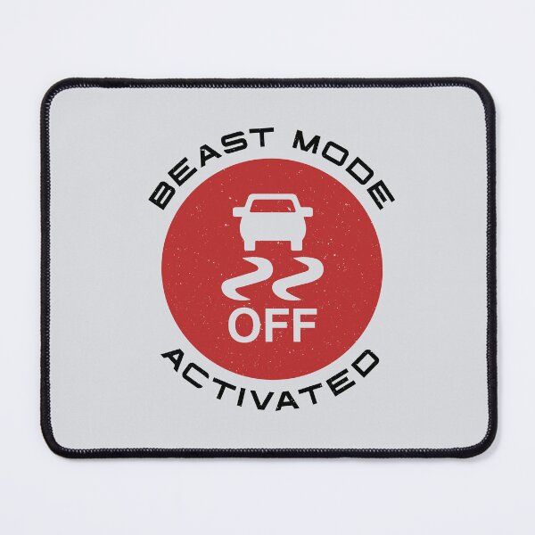Item preview, Beast Mode Activated - Traction Control Off - Red designed and sold by ApexFibers.