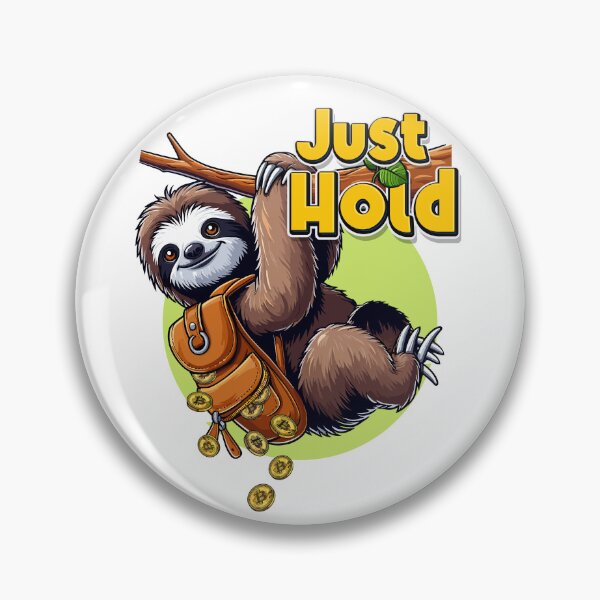 Item preview, Sloth - Just hold designed and sold by CryptoFunMerch.