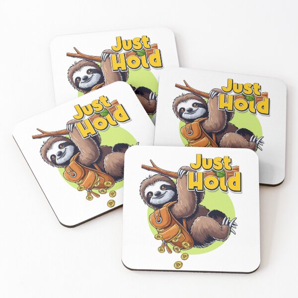 Item preview, Sloth - Just hold designed and sold by CryptoFunMerch.