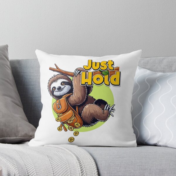 Artikelvorschau, Faultier -  Just hold entworfen und verkauft von CryptoFunMerch.