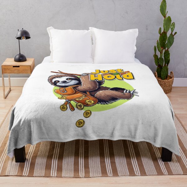 Item preview, Sloth - Just hold designed and sold by CryptoFunMerch.
