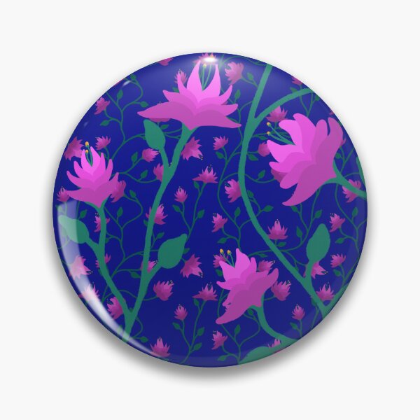 Item preview, Tangled Vines and Flowers (Blue) designed and sold by AmberAzbell.