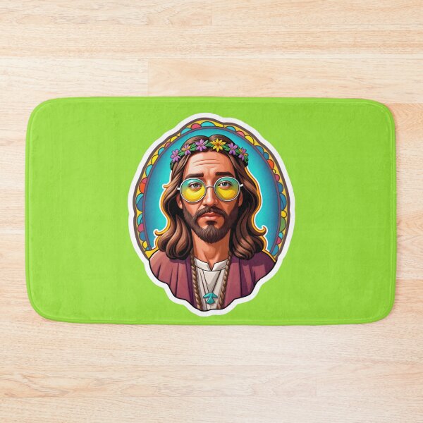 Artikelvorschau, Funny Jesus Hippie Christ entworfen und verkauft von TheArtOfPat.