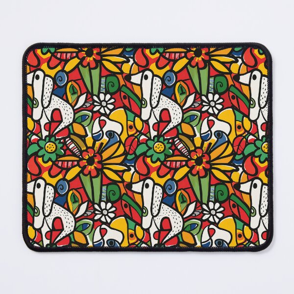 Item preview, Dogs & Flowers designed and sold by MidArtForge.