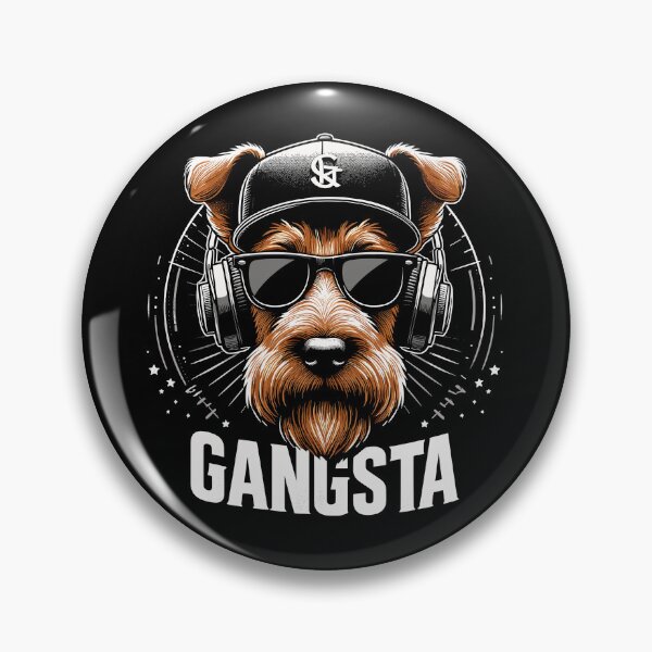Item preview, Irish Terrier Gangsta Gangster Dog Gift designed and sold by Pineapple-Tree.