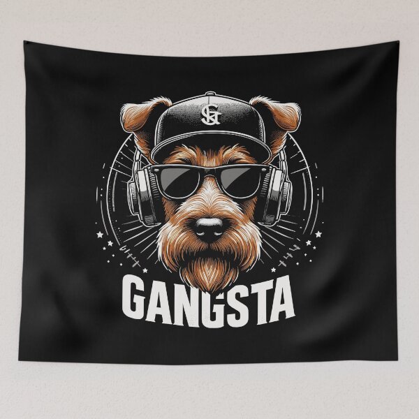 Item preview, Irish Terrier Gangsta Gangster Dog Gift designed and sold by Pineapple-Tree.
