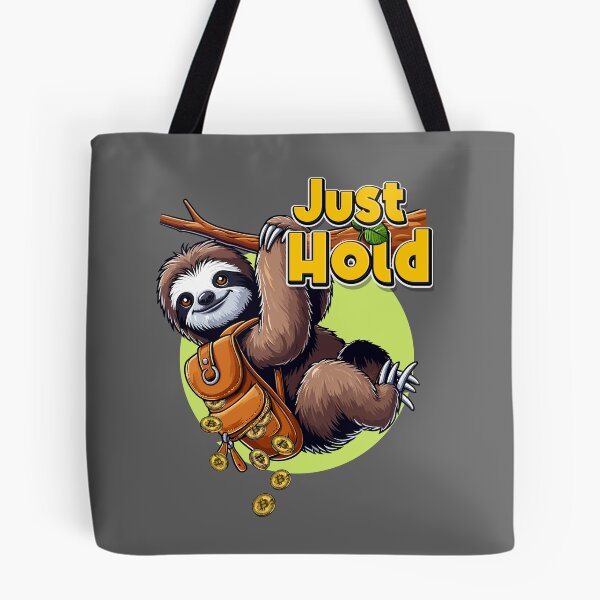 Aperçu de l'œuvre  Paresseux - Attends juste créée et vendue par CryptoFunMerch.