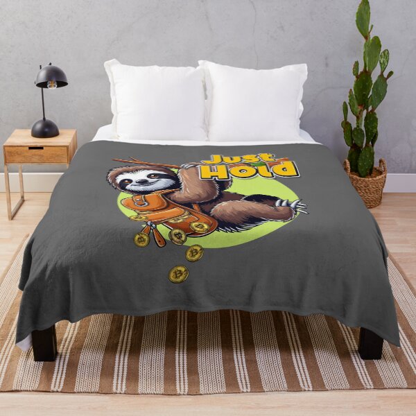 Item preview, Sloth - Just hold designed and sold by CryptoFunMerch.