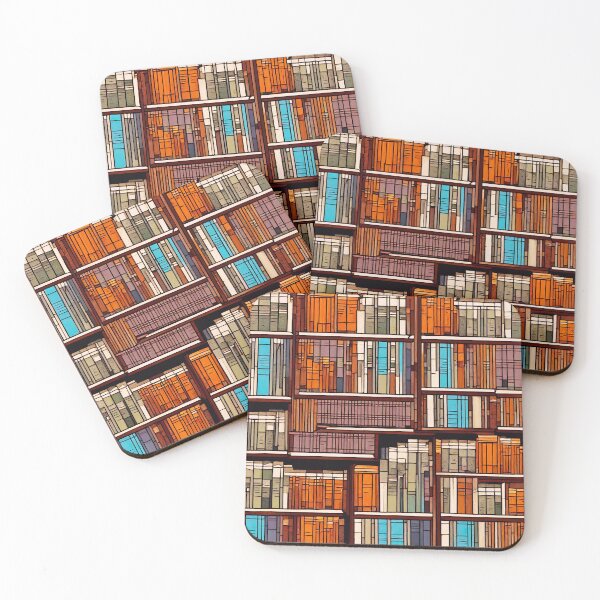 Item preview, Seamless Bookshelf Pattern designed and sold by Tom-Johnson.