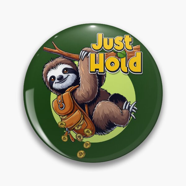 Item preview, Sloth - Just hold designed and sold by CryptoFunMerch.