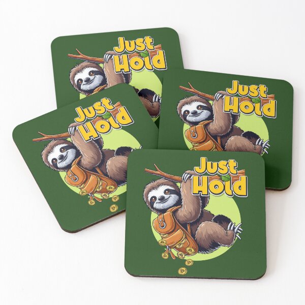 Item preview, Sloth - Just hold designed and sold by CryptoFunMerch.