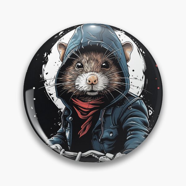 Item preview, Rock Rat on a bike designed and sold by WishMerge.