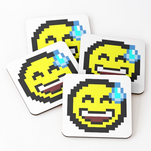 Item preview, Pixel art of Laughing face with sweat designed and sold by Polux Design.