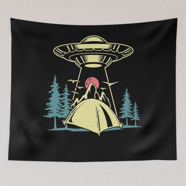 Artikelvorschau, Vintage Alien UFO Angriff das Lager entworfen und verkauft von ArtByKatti.