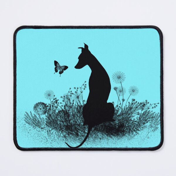 Item preview, Dog and butterfly designed and sold by MistyLakeArt.