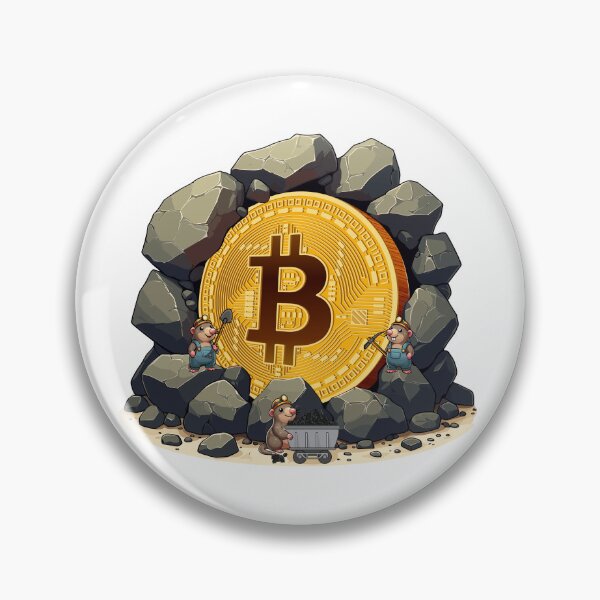 Item preview, Minería de Bitcoin por una banda de topos designed and sold by CryptoFunMerch.