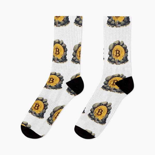 Item preview, Bitcoin mining by a mole gang designed and sold by CryptoFunMerch.