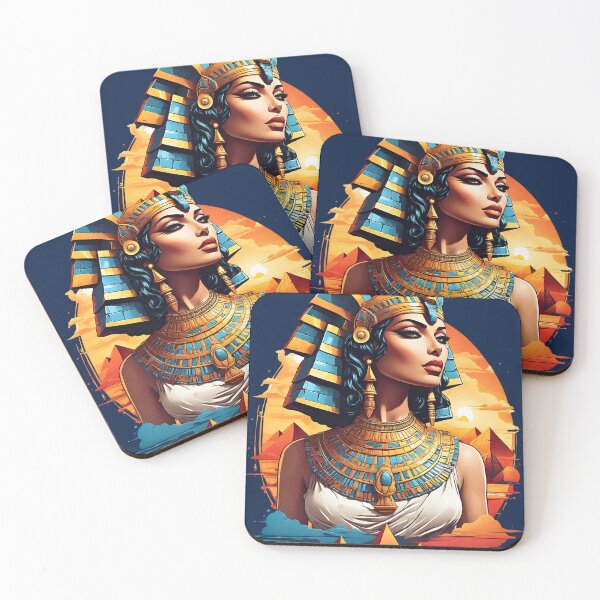 Item preview, Cleopatra Queen of Egypt retro vintage pastel design designed and sold by BorgSpareParts.