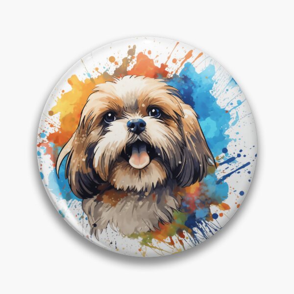 Item preview, Hermosa Ilustración Acuarela Cachorro Shih Tzu designed and sold by LunarFern.