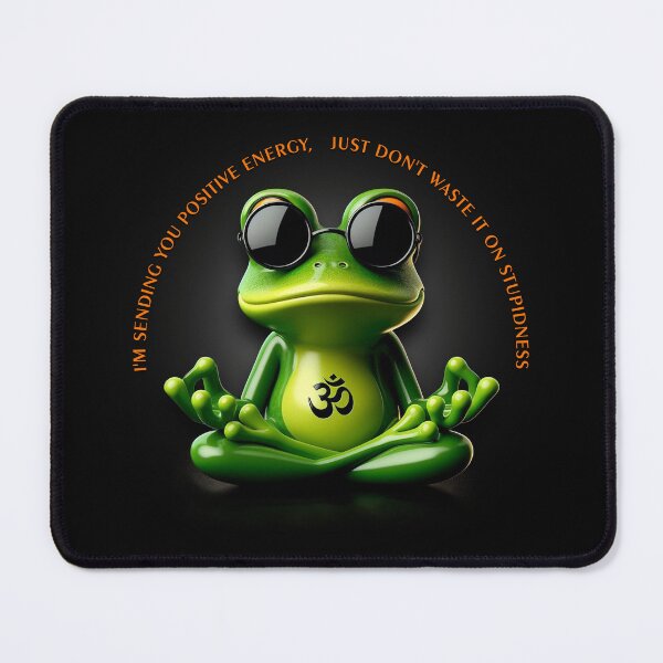 Item preview, Frog energy, Happy Thoughts, Good Energy, Feeling Good, positive attitude designed and sold by CrisMor-Art.