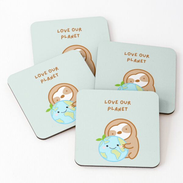 Item preview, Love Our Planet Earth Sloth  designed and sold by theslothinme.