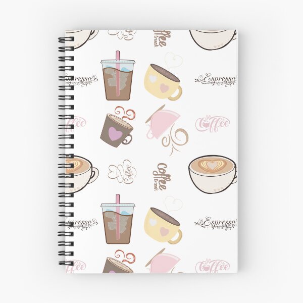 Item preview, Cute coffee design seamless pattern designed and sold by TheMuddyCatCo.