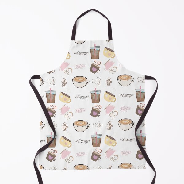 Item preview, Cute coffee design seamless pattern designed and sold by TheMuddyCatCo.