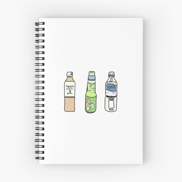 Item preview, cute japanese drinks illustration (ramune, milk tea, calpico) designed and sold by simpleactivist.