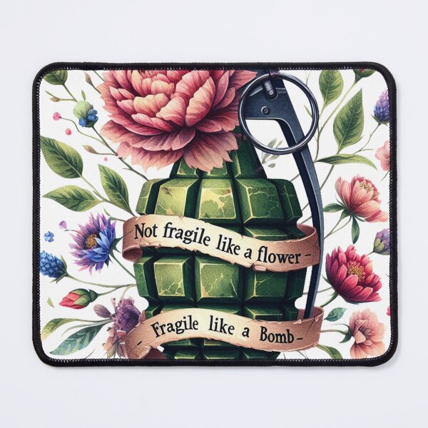Item preview, Not Fragile Like A Flower Fragile Like A Bomb designed and sold by devonclemon.