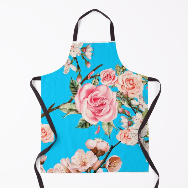 Item preview, Floral Rose and Cherry Blossom Blue designed and sold by Bobby-Dazzler.
