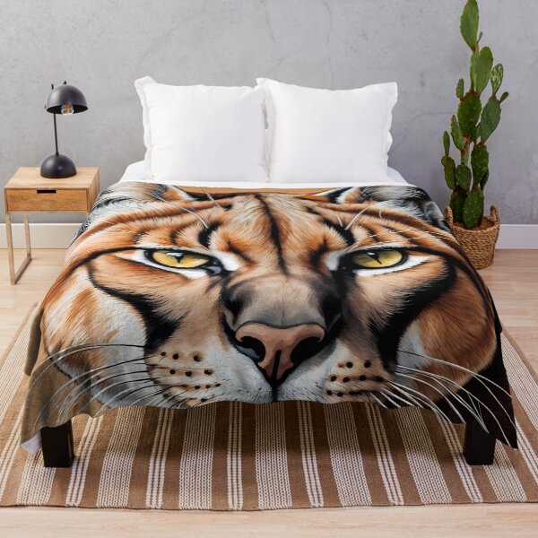 Item preview, Colorful Portrait of a Caracal Wild Cat designed and sold by Petalandfur.