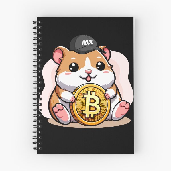 Artikelvorschau, Ein Hodl hamster hält seinen Bitcoin entworfen und verkauft von CryptoFunMerch.