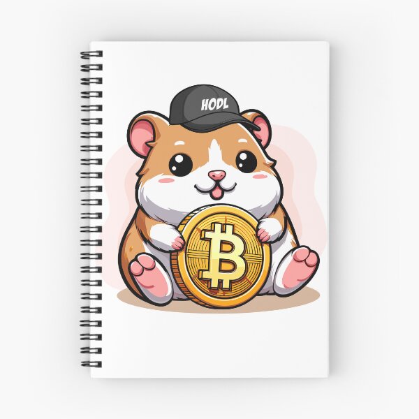 Artikelvorschau, Ein Hodl hamster hält seinen Bitcoin entworfen und verkauft von CryptoFunMerch.