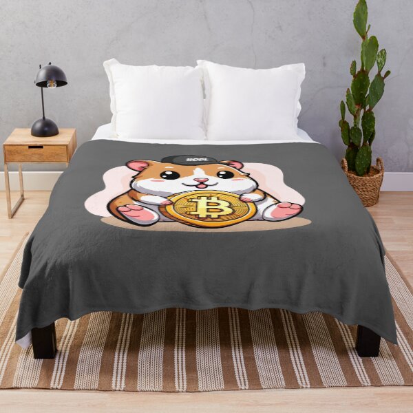 Item preview, Un hámster Hodl sostiene su Bitcoin designed and sold by CryptoFunMerch.