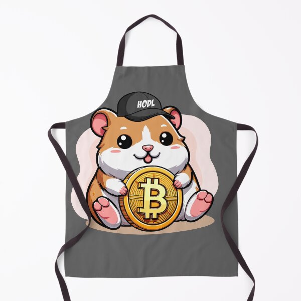 Artikelvorschau, Ein Hodl hamster hält seinen Bitcoin entworfen und verkauft von CryptoFunMerch.