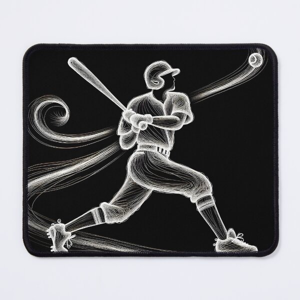Item preview, Neon Baseball Player designed and sold by Maria Dryfhout.
