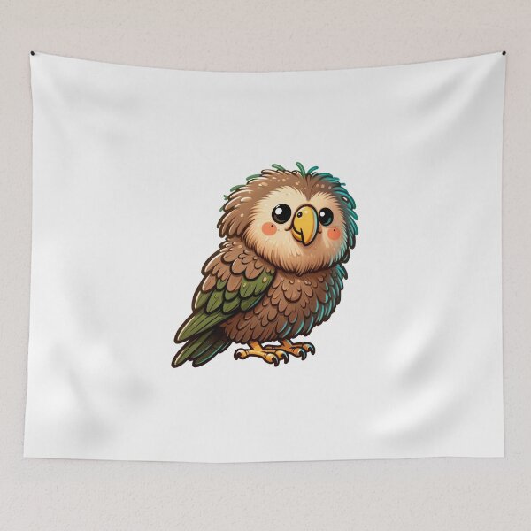 Item preview, Kakapo Owl Critter Cove Cute Animal Stickers  A Splash of Forest Frolics and Underwater Whimsy! designed and sold by dcohea.