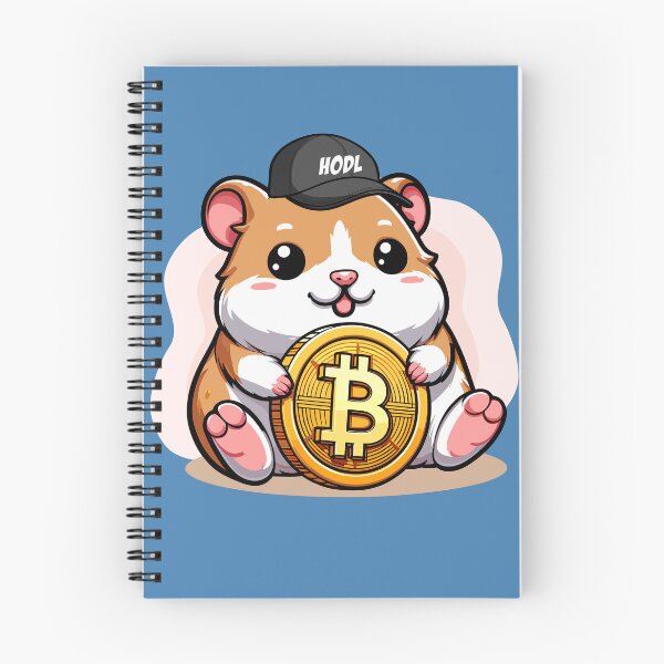 Artikelvorschau, Ein Hodl hamster hält seinen Bitcoin entworfen und verkauft von CryptoFunMerch.
