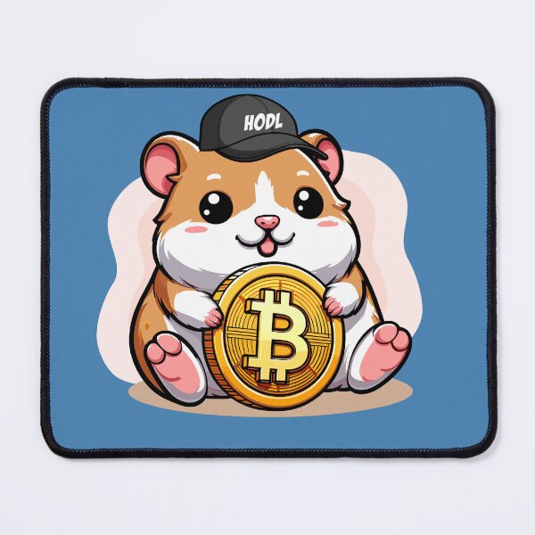 Item preview, A Hodl hamster holds his Bitcoin designed and sold by CryptoFunMerch.
