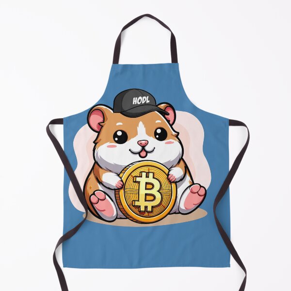 Artikelvorschau, Ein Hodl hamster hält seinen Bitcoin entworfen und verkauft von CryptoFunMerch.
